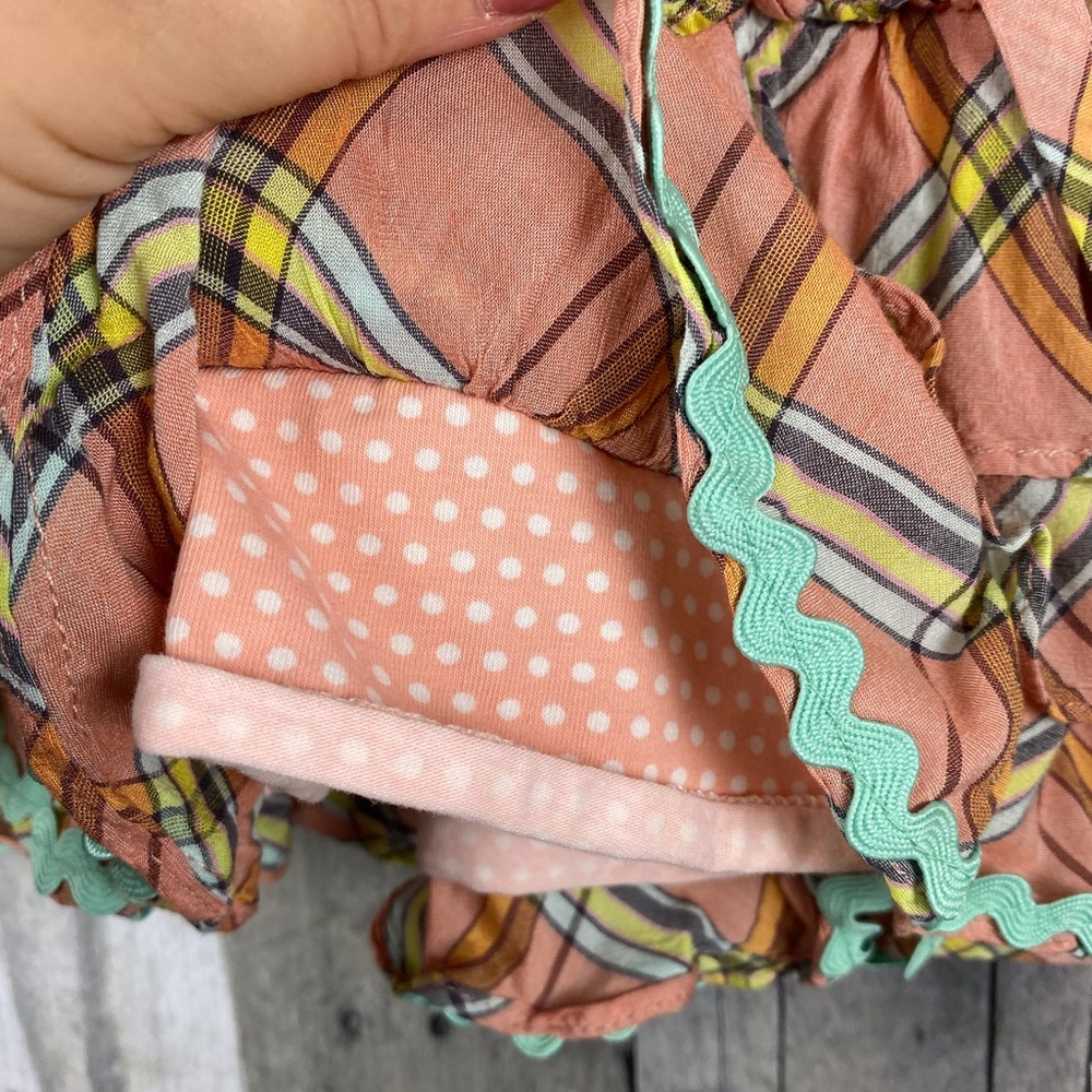 Matilda Jane Pecan Sandy Plaid Skort Size 6 - Picture 8 of 12
